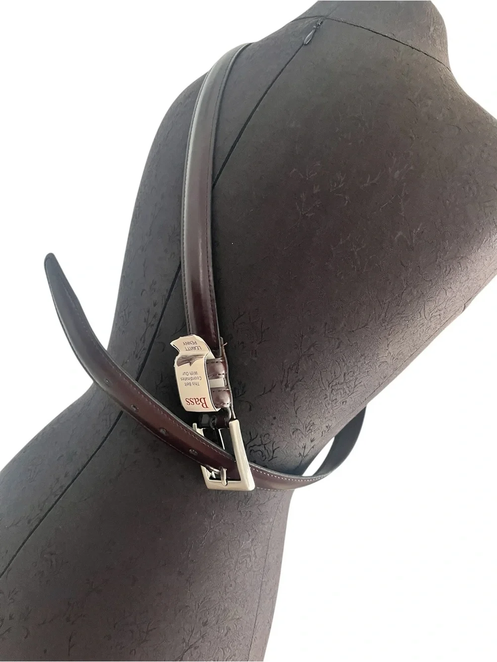 NWT G H Bass Cordova Leather Belt Matches Leavitt Penny Loafer 42 New
